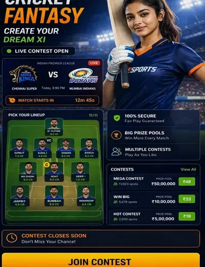 Betodd (bet odd) fantasy cricket & matchday visual 3